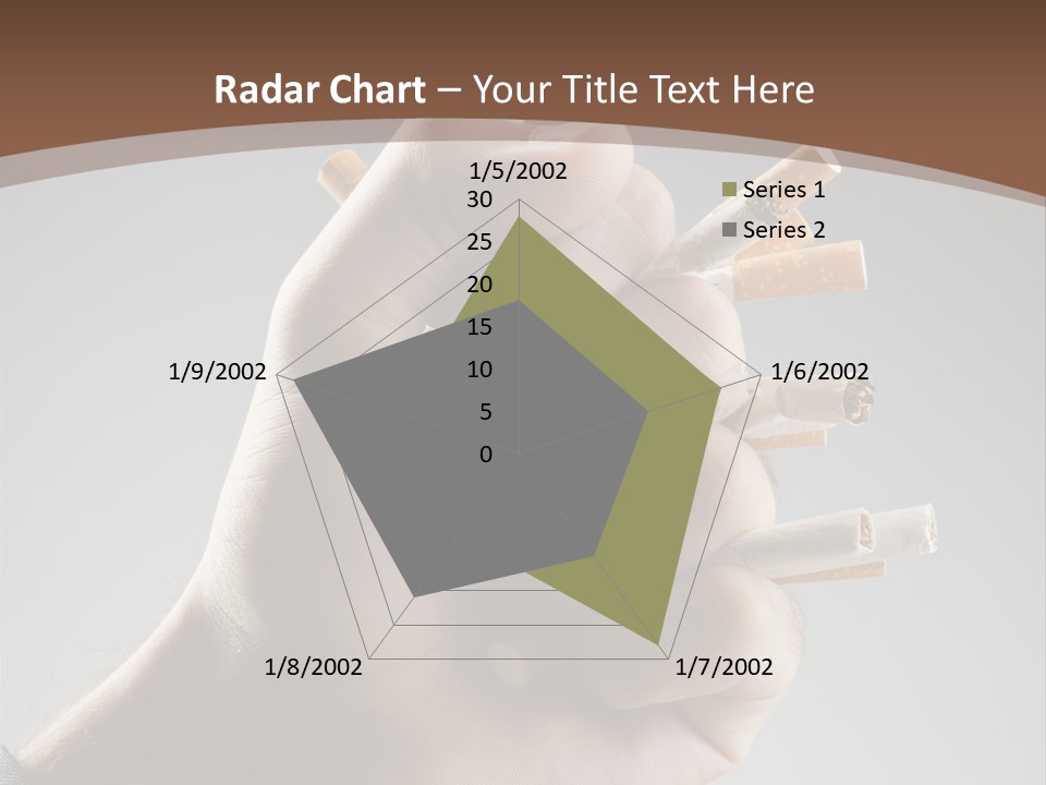 Health Portrait Smoke PowerPoint Template