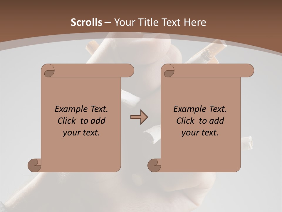 Health Portrait Smoke PowerPoint Template