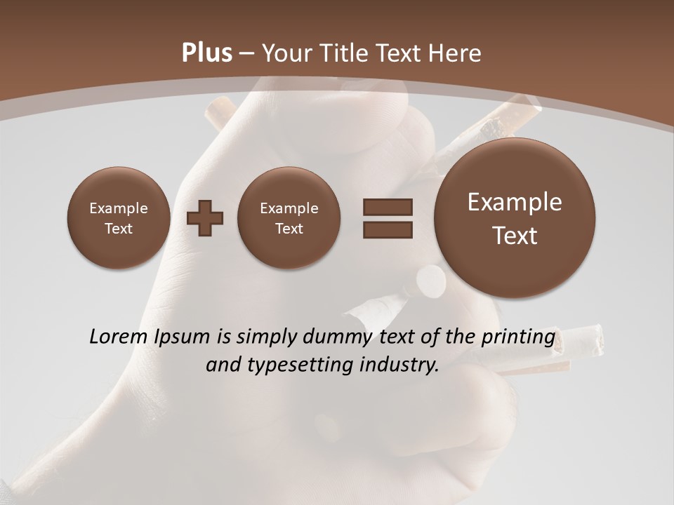 Health Portrait Smoke PowerPoint Template