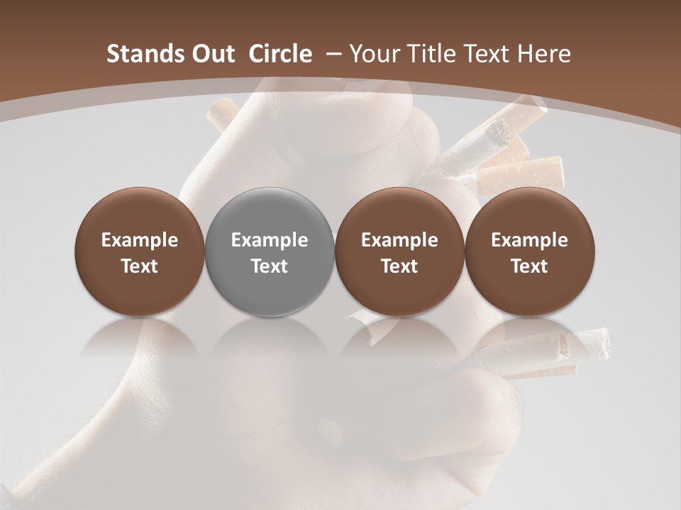 Health Portrait Smoke PowerPoint Template