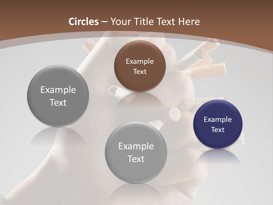 Health Portrait Smoke PowerPoint Template