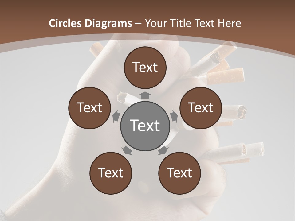 Health Portrait Smoke PowerPoint Template