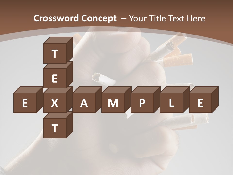 Health Portrait Smoke PowerPoint Template