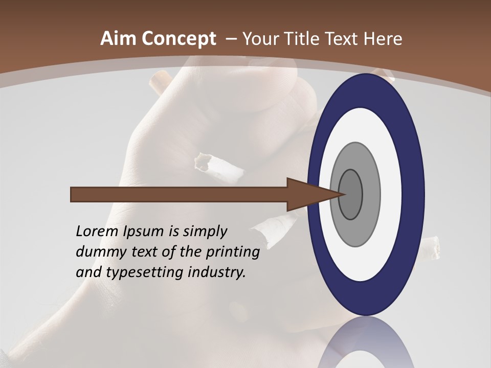 Health Portrait Smoke PowerPoint Template