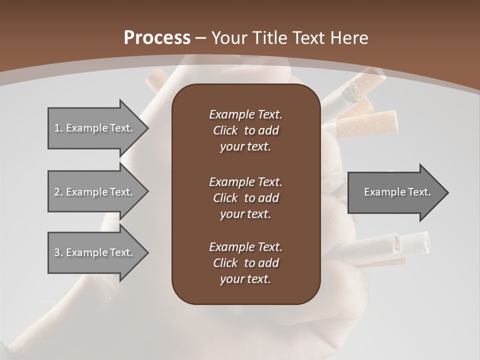Health Portrait Smoke PowerPoint Template