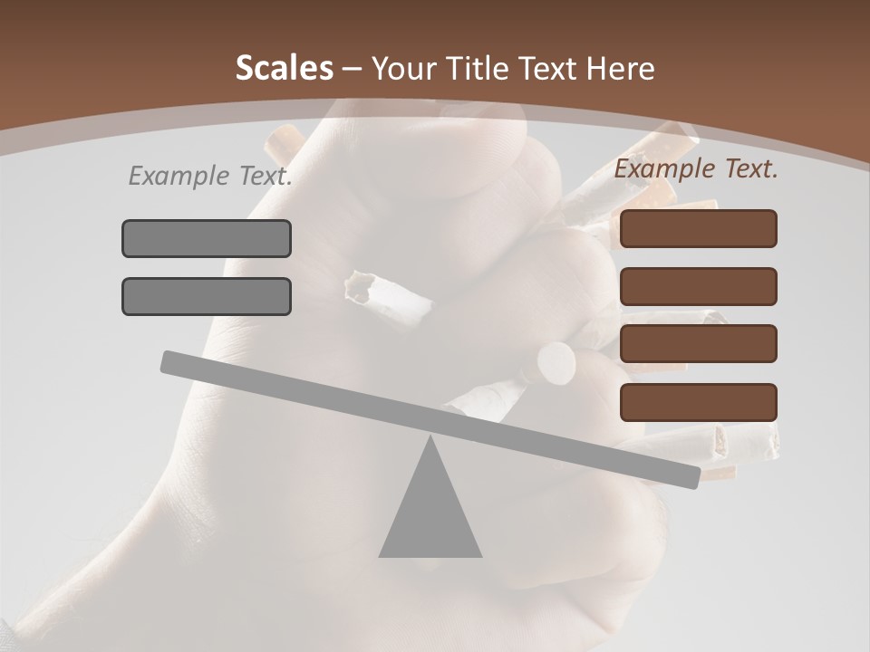 Health Portrait Smoke PowerPoint Template