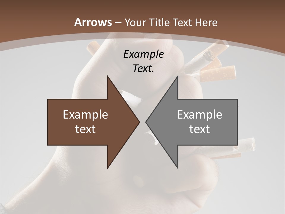 Health Portrait Smoke PowerPoint Template