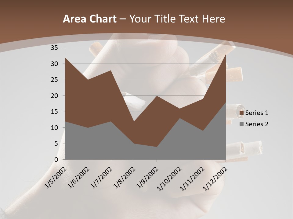 Health Portrait Smoke PowerPoint Template