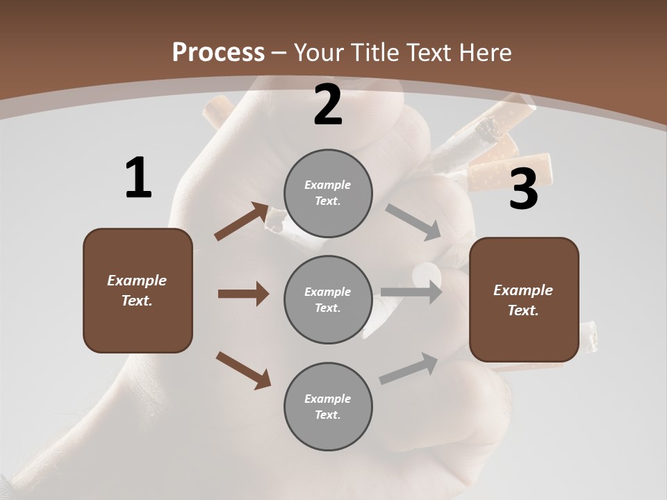 Health Portrait Smoke PowerPoint Template