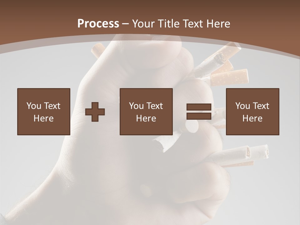 Health Portrait Smoke PowerPoint Template