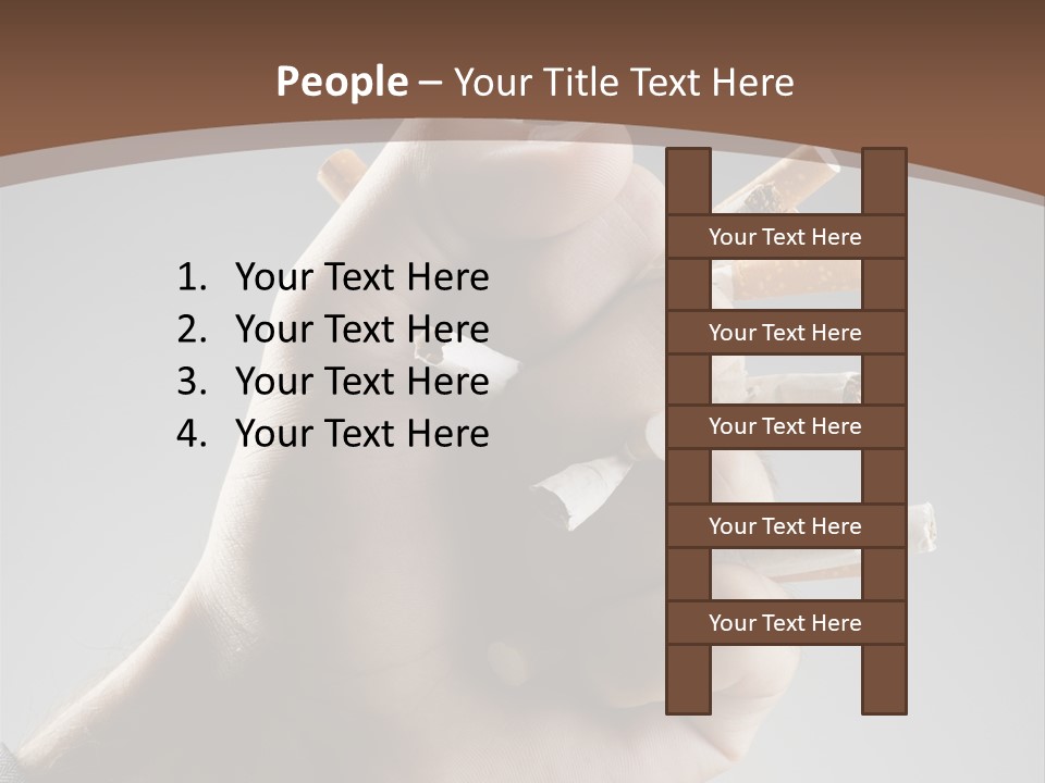 Health Portrait Smoke PowerPoint Template