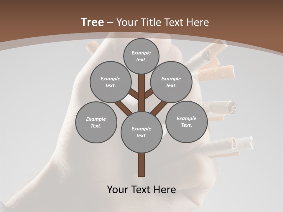 Health Portrait Smoke PowerPoint Template