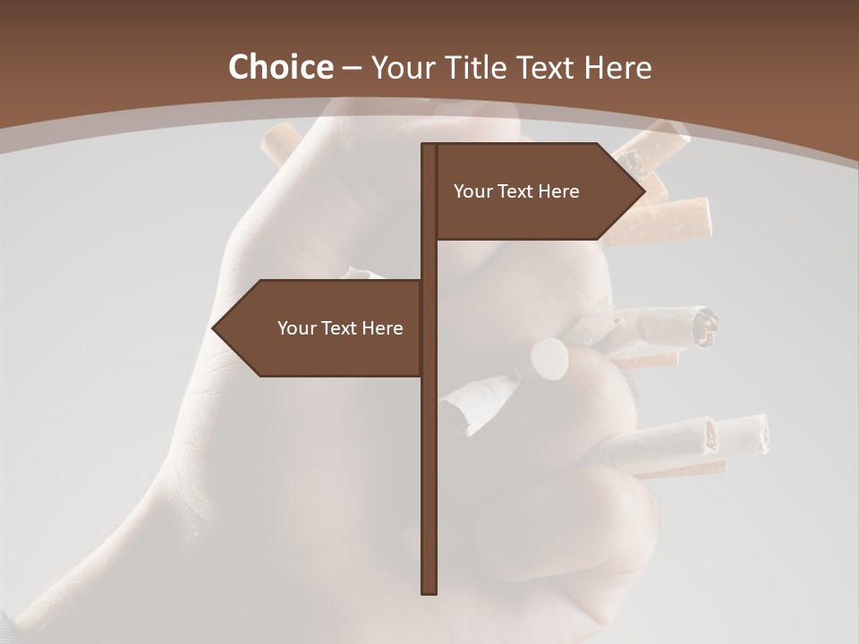 Health Portrait Smoke PowerPoint Template