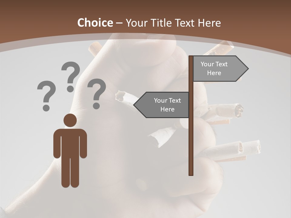 Health Portrait Smoke PowerPoint Template