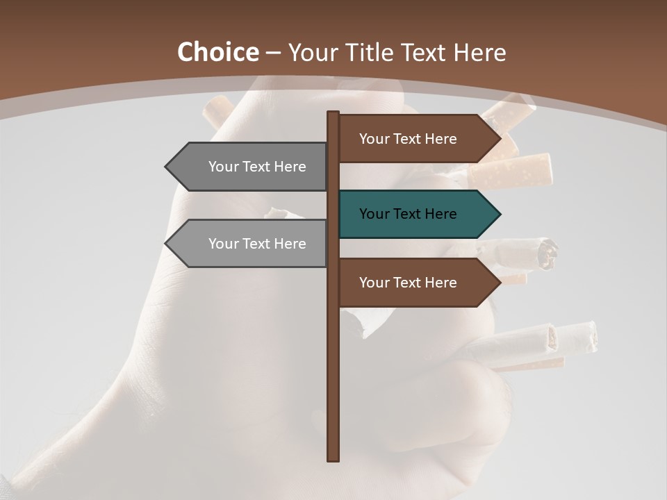 Health Portrait Smoke PowerPoint Template
