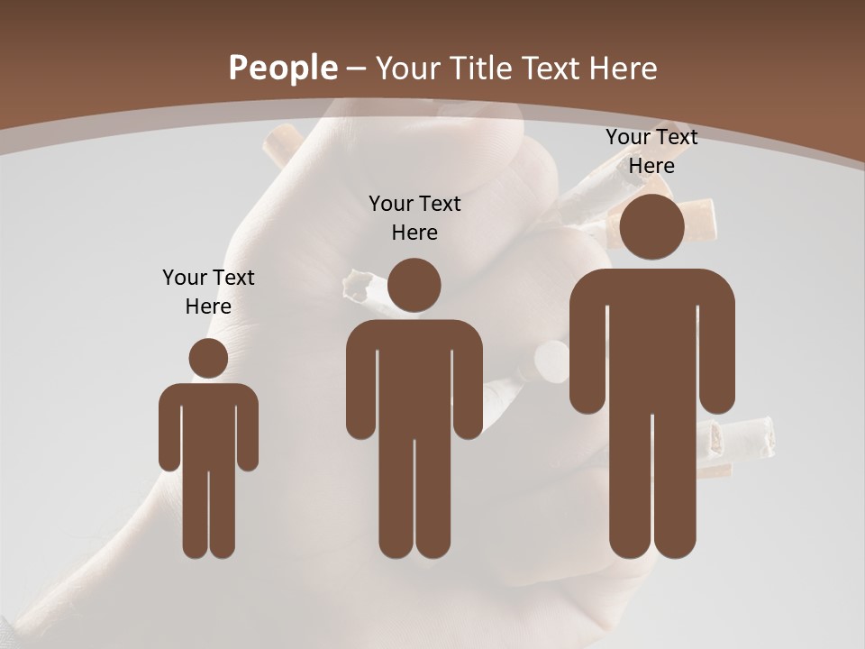 Health Portrait Smoke PowerPoint Template