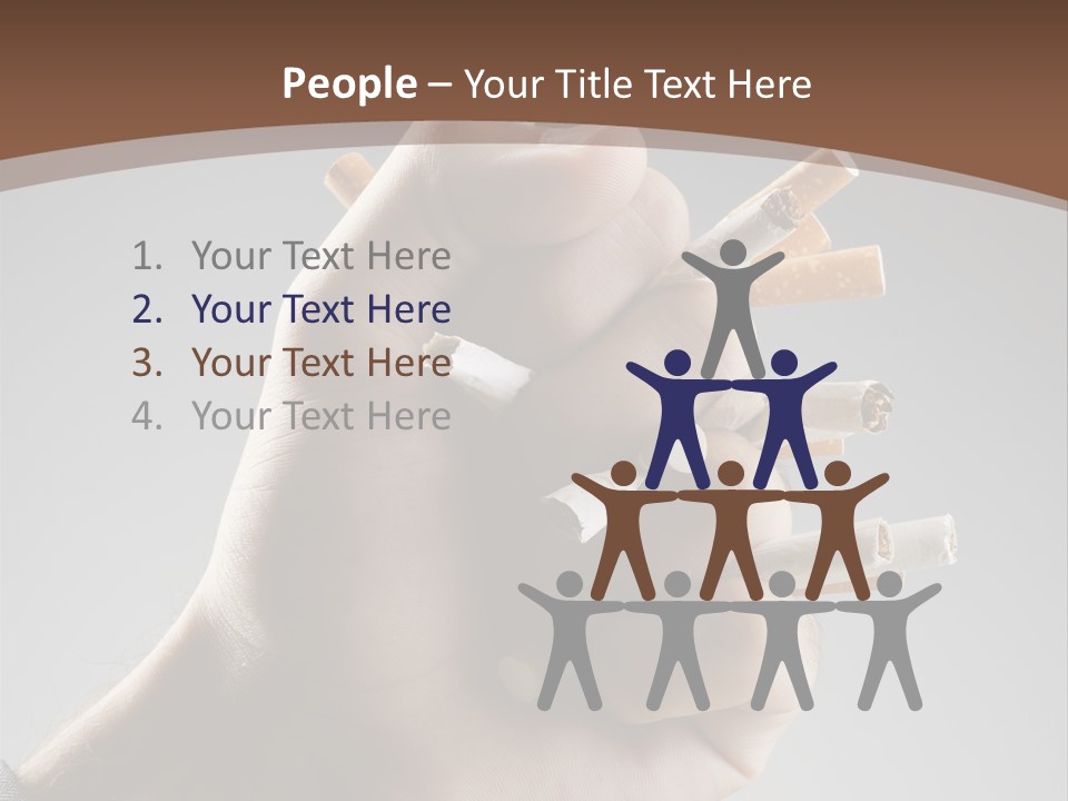 Health Portrait Smoke PowerPoint Template