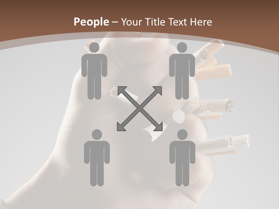 Health Portrait Smoke PowerPoint Template