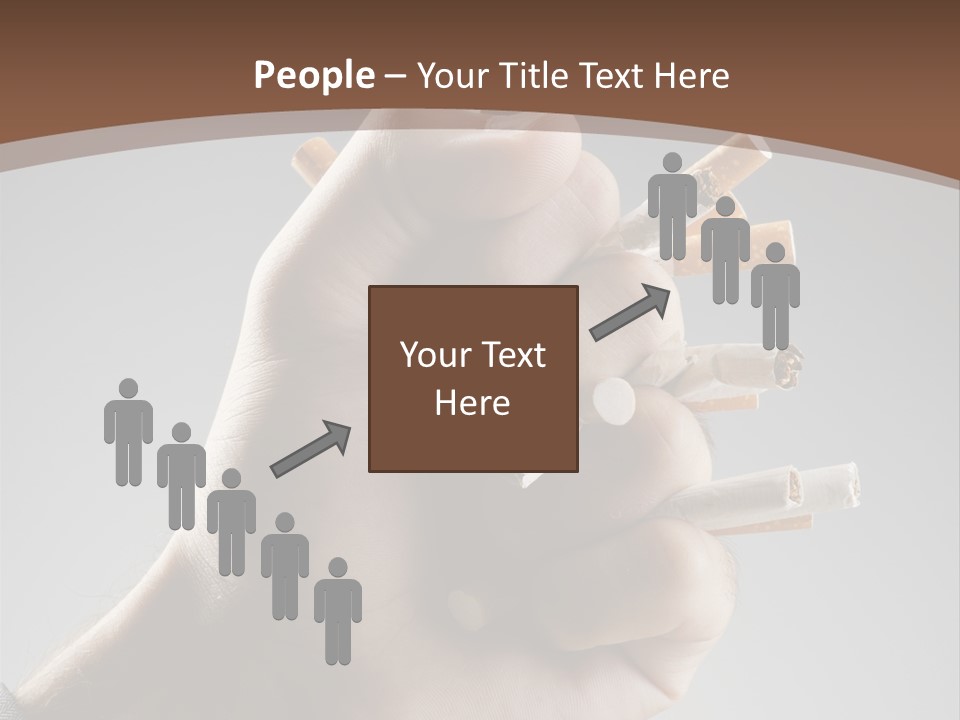 Health Portrait Smoke PowerPoint Template