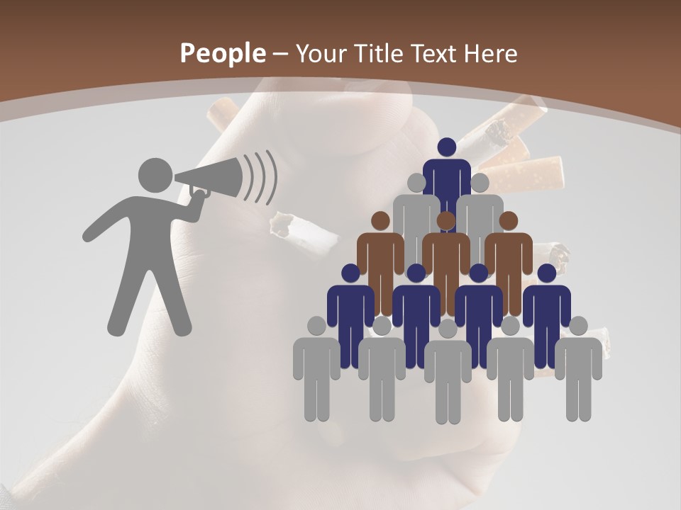 Health Portrait Smoke PowerPoint Template