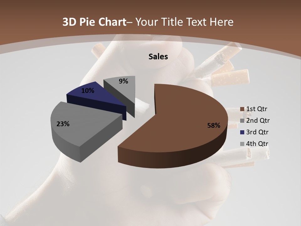 Health Portrait Smoke PowerPoint Template