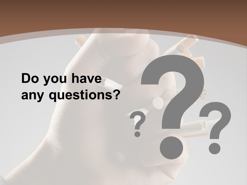 Health Portrait Smoke PowerPoint Template