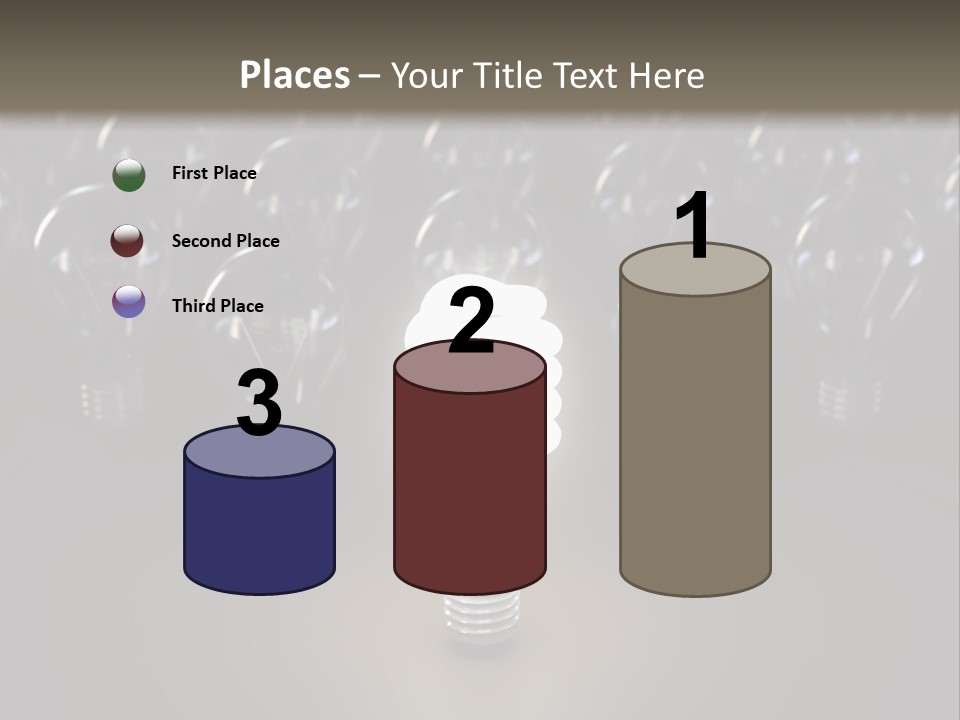 Fluorescent Tungsten Bulb PowerPoint Template