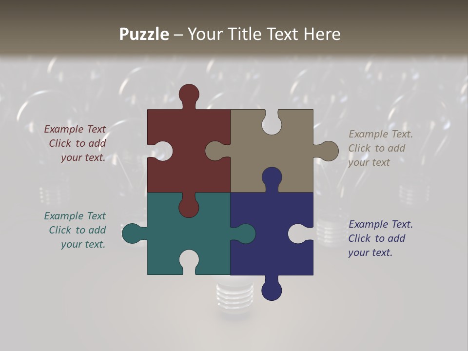 Fluorescent Tungsten Bulb PowerPoint Template