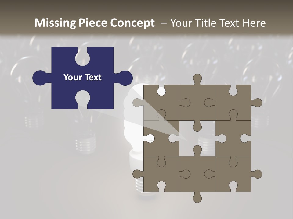 Fluorescent Tungsten Bulb PowerPoint Template