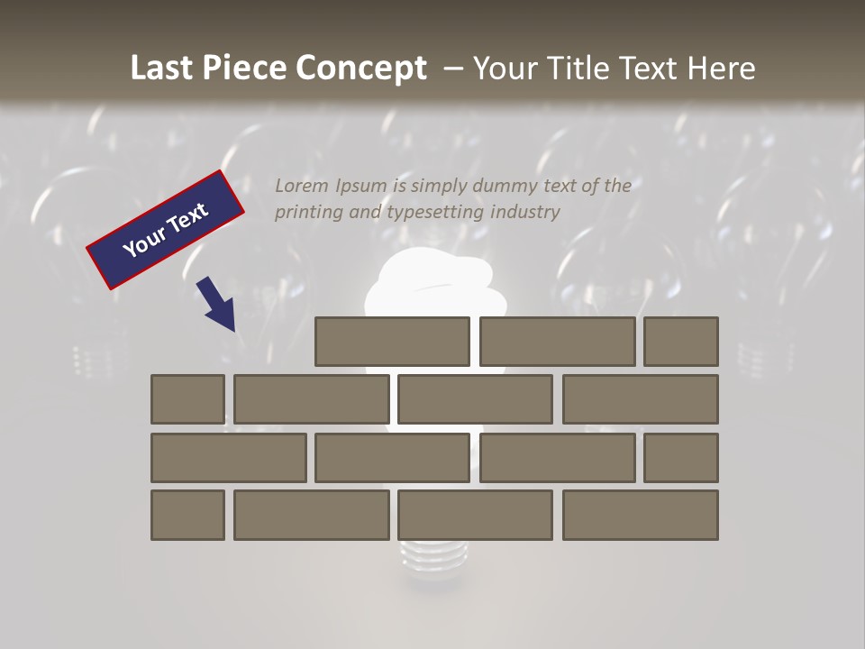 Fluorescent Tungsten Bulb PowerPoint Template