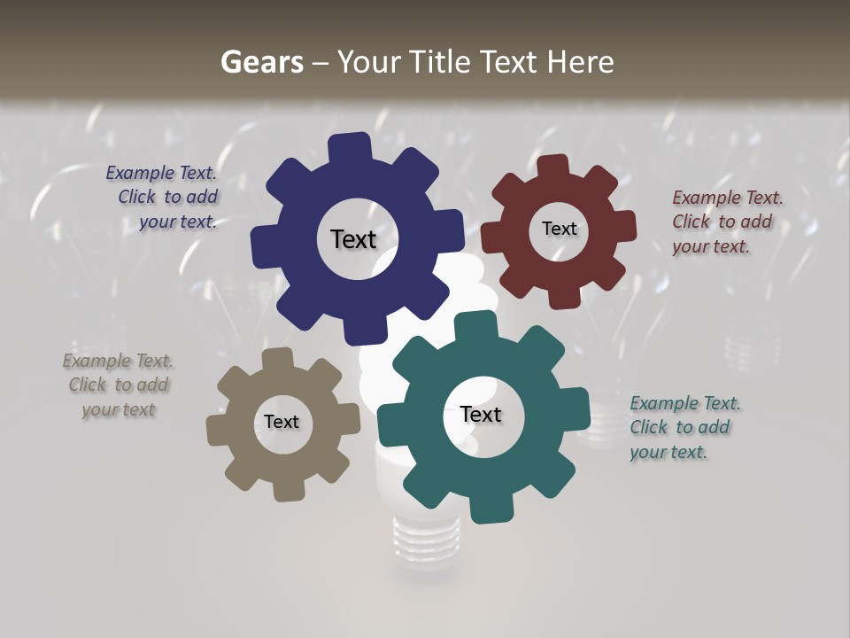 Fluorescent Tungsten Bulb PowerPoint Template