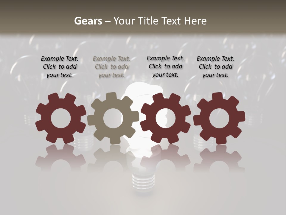 Fluorescent Tungsten Bulb PowerPoint Template