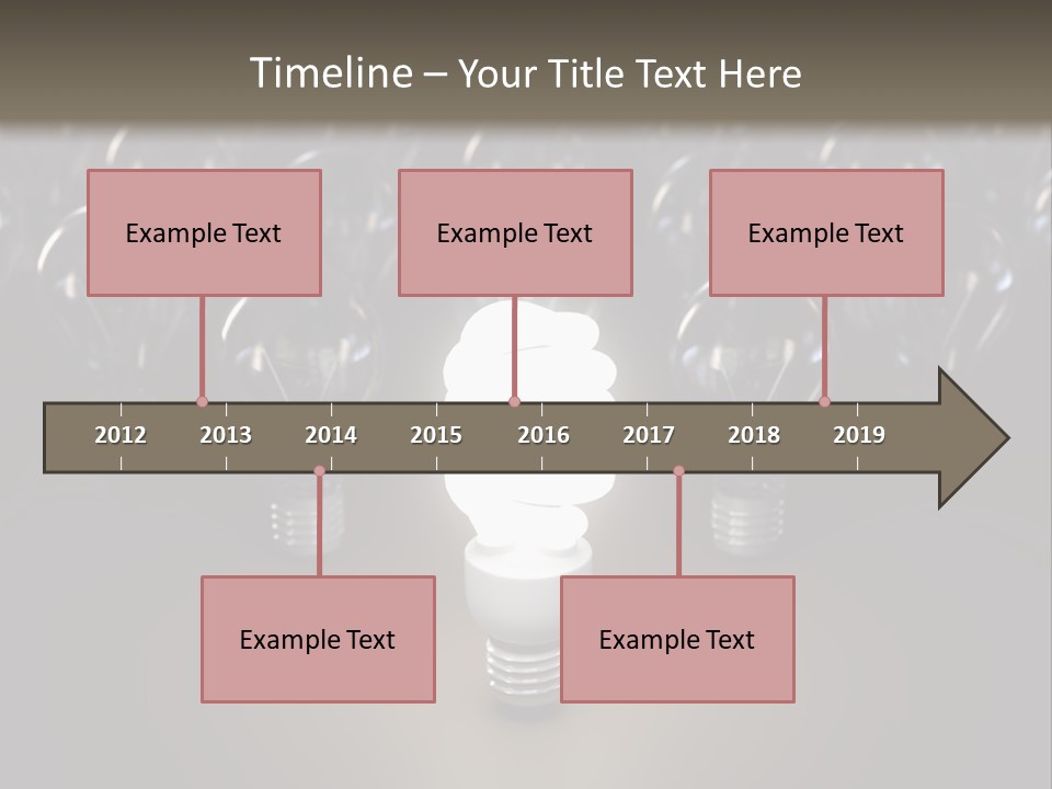 Fluorescent Tungsten Bulb PowerPoint Template