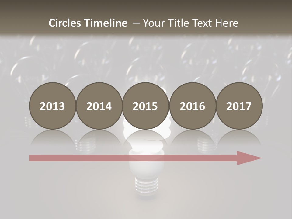 Fluorescent Tungsten Bulb PowerPoint Template