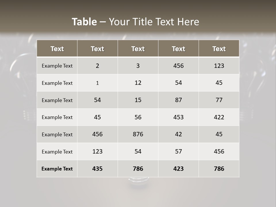 Fluorescent Tungsten Bulb PowerPoint Template