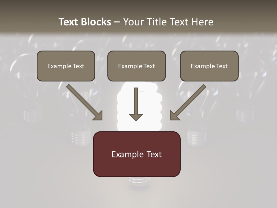 Fluorescent Tungsten Bulb PowerPoint Template