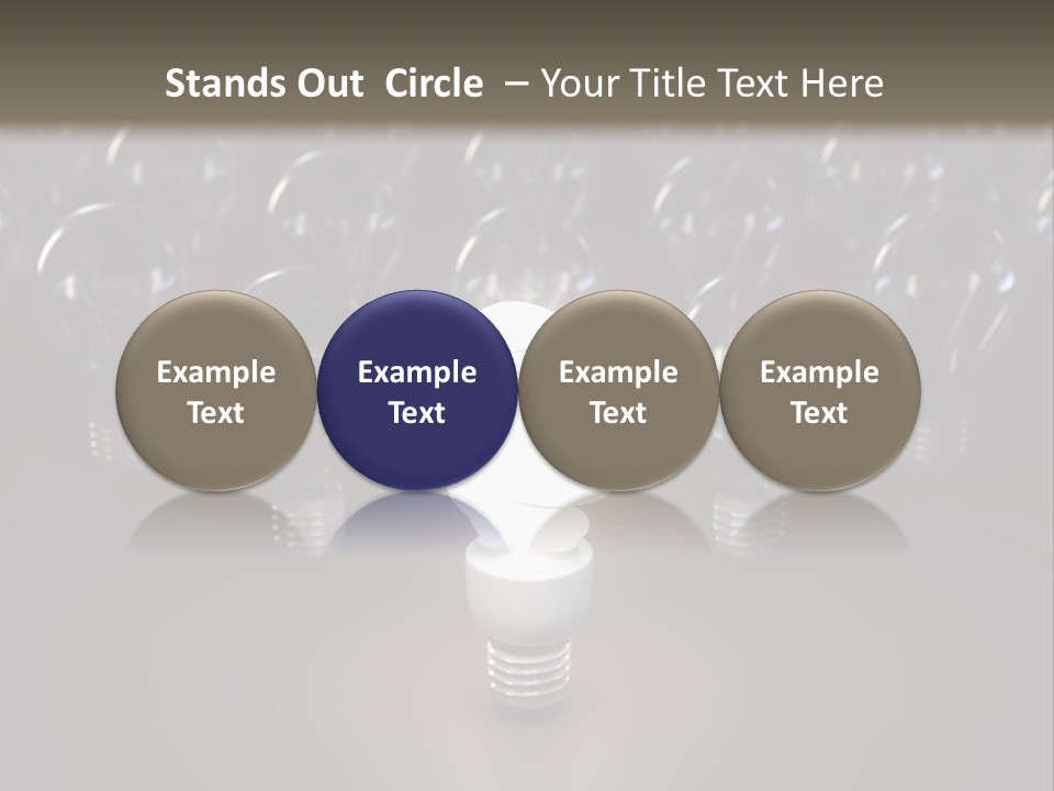 Fluorescent Tungsten Bulb PowerPoint Template