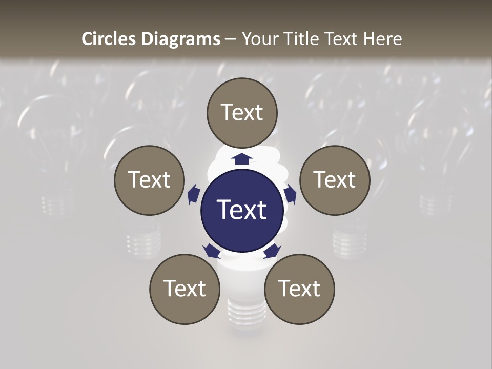 Fluorescent Tungsten Bulb PowerPoint Template