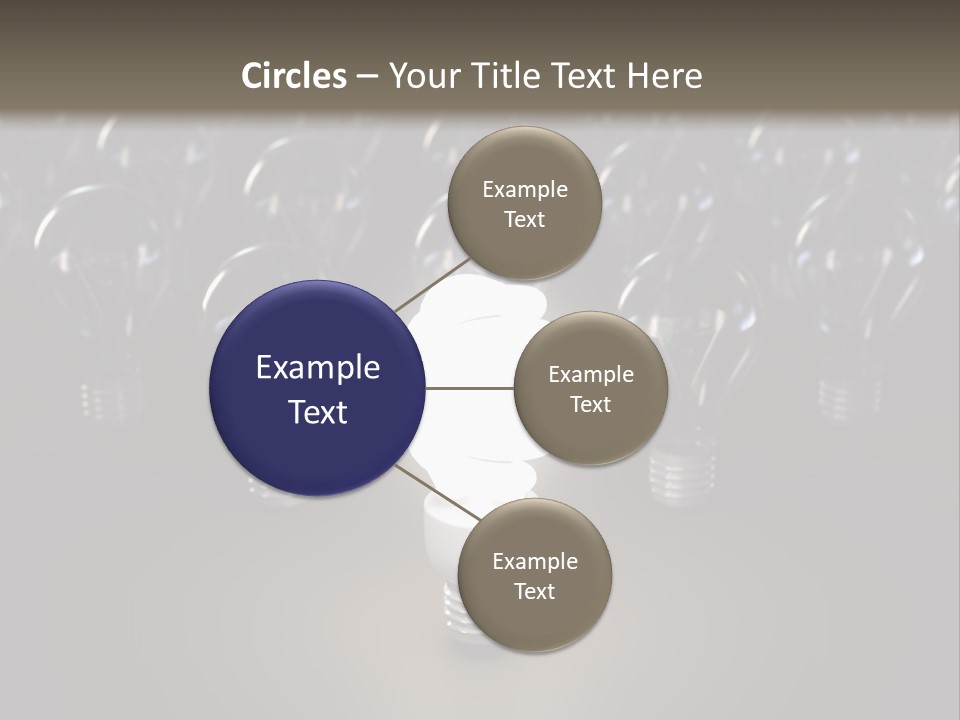 Fluorescent Tungsten Bulb PowerPoint Template