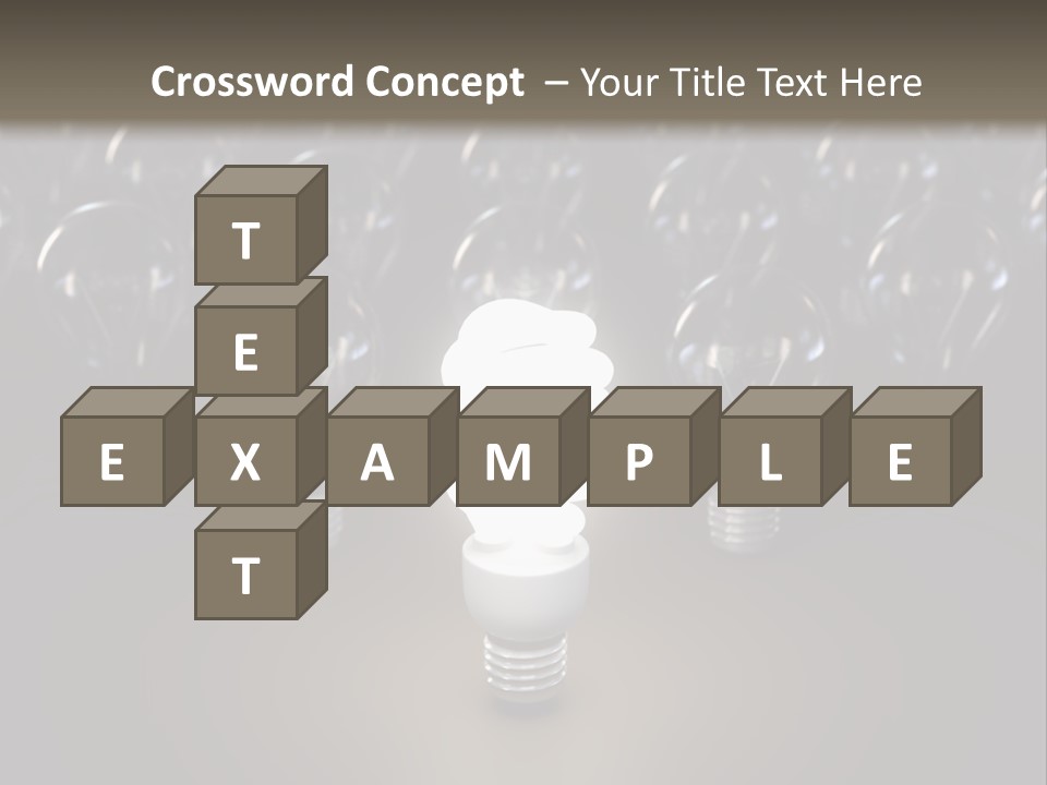 Fluorescent Tungsten Bulb PowerPoint Template