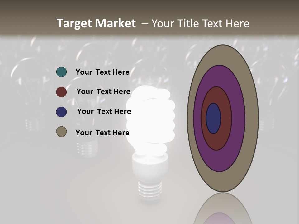 Fluorescent Tungsten Bulb PowerPoint Template