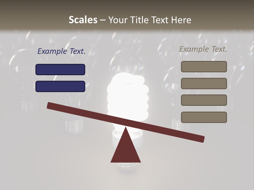 Fluorescent Tungsten Bulb PowerPoint Template