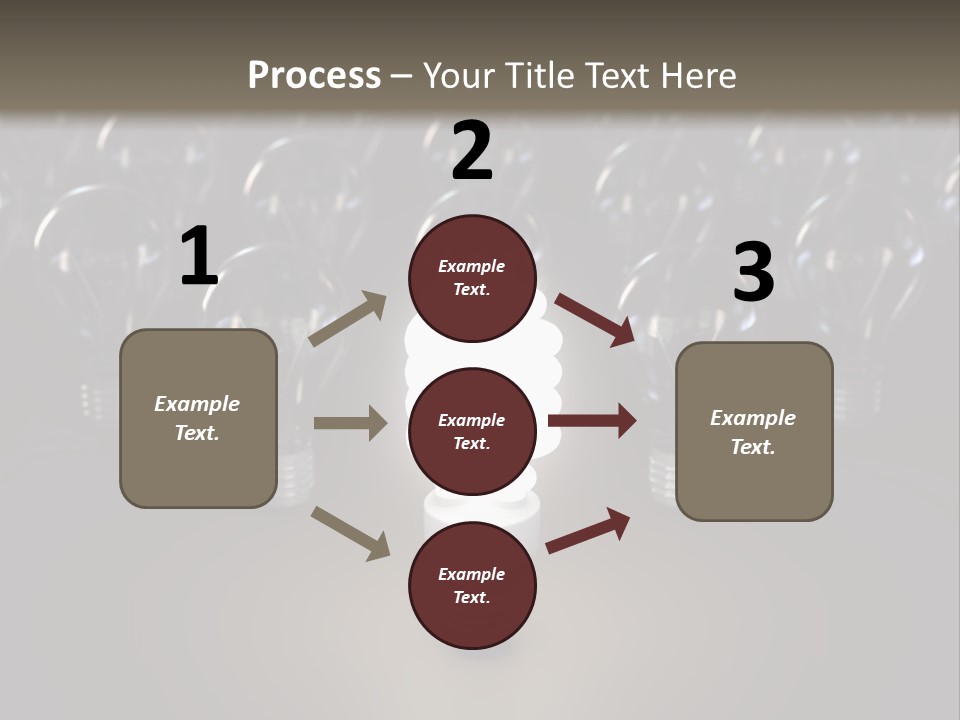 Fluorescent Tungsten Bulb PowerPoint Template