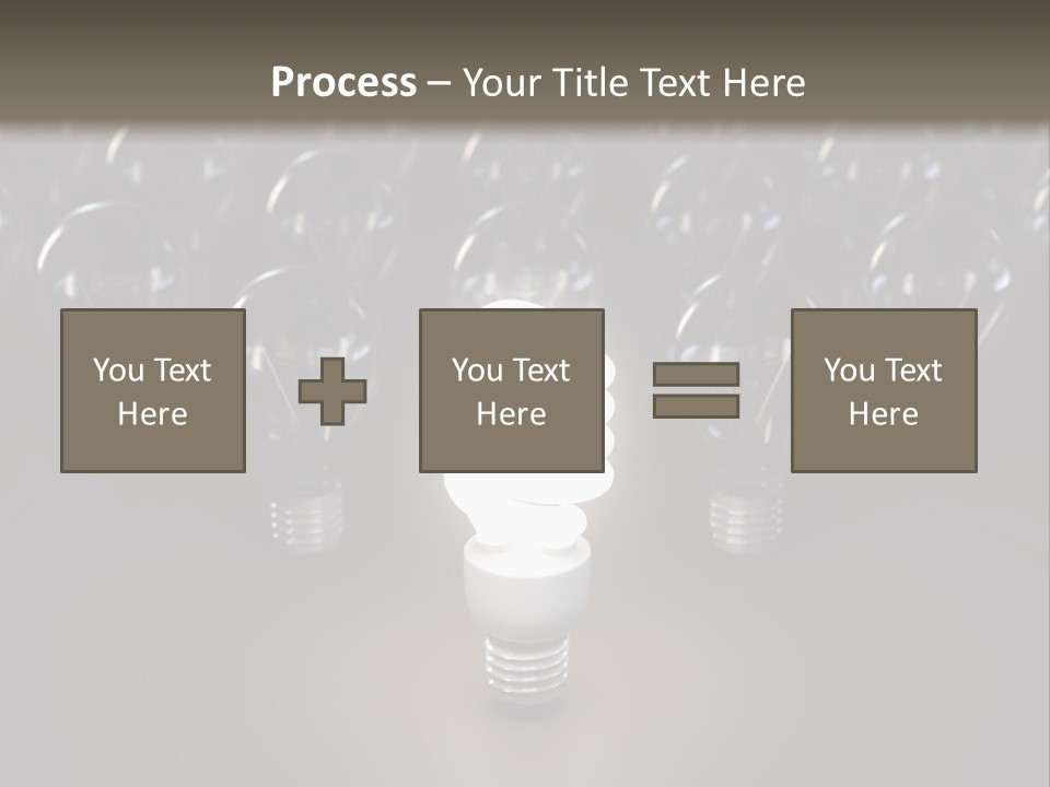 Fluorescent Tungsten Bulb PowerPoint Template