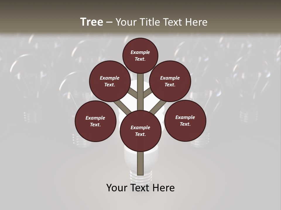 Fluorescent Tungsten Bulb PowerPoint Template