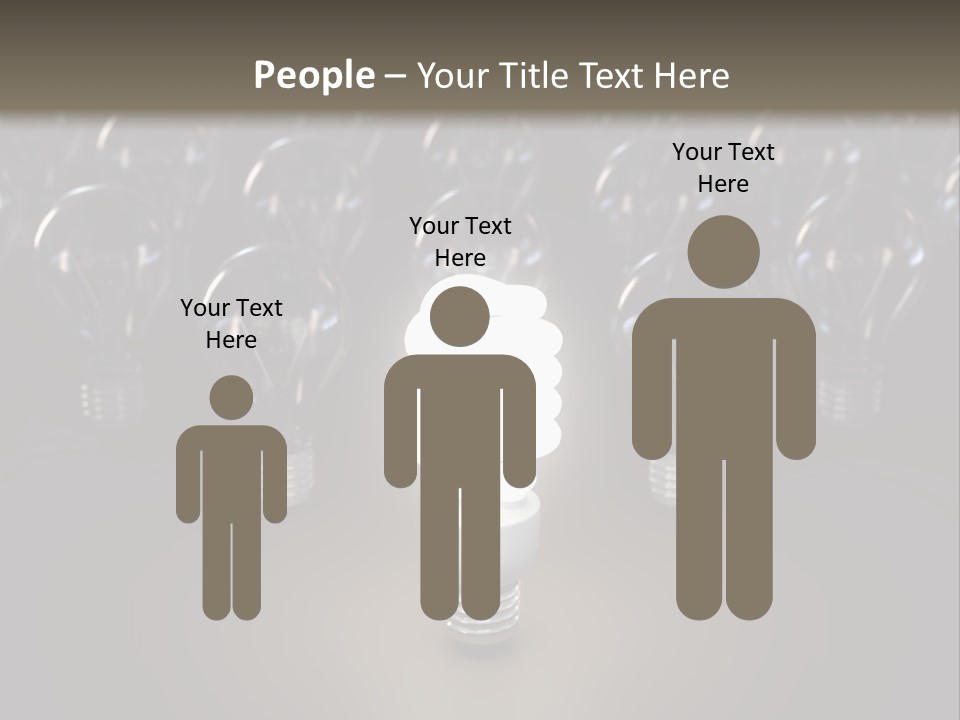 Fluorescent Tungsten Bulb PowerPoint Template