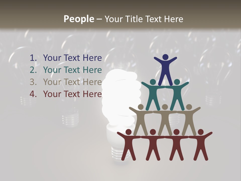 Fluorescent Tungsten Bulb PowerPoint Template