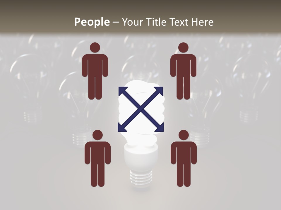 Fluorescent Tungsten Bulb PowerPoint Template