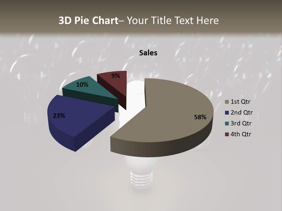 Fluorescent Tungsten Bulb PowerPoint Template