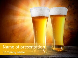 Brewery Froth Bar PowerPoint Template